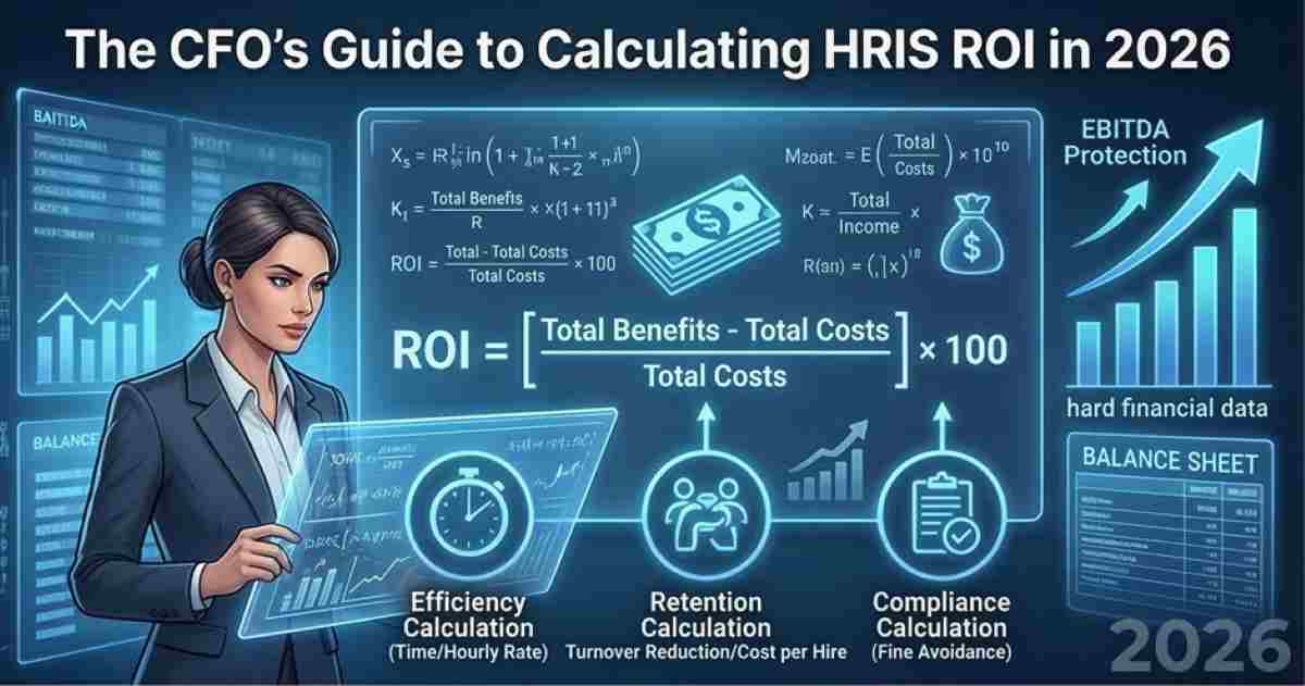 A CFO analyzing a holographic financial dashboard showing formulas for efficiency, retention, and compliance calculations to protect EBITDA. A CFO analyzing a holographic financial dashboard showing formulas for efficiency, retention, and compliance calculations to protect EBITDA.