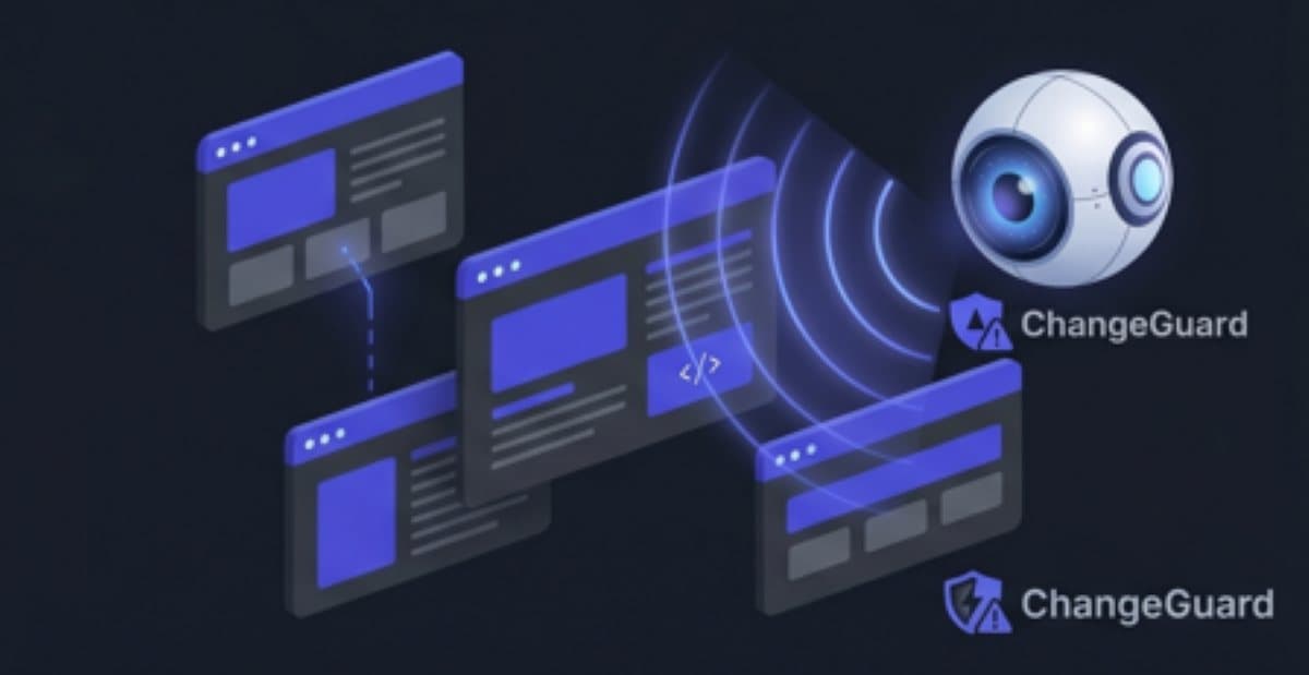 Website change monitoring software interface showing automated tracking, page scanning, and detection alerts in a SaaS dashboard. Website change monitoring software interface showing automated tracking, page scanning, and detection alerts in a SaaS dashboard.